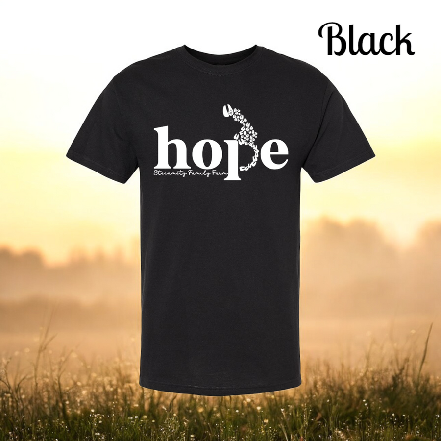 Hope Hoof Print Adult Short Sleeve Shirt