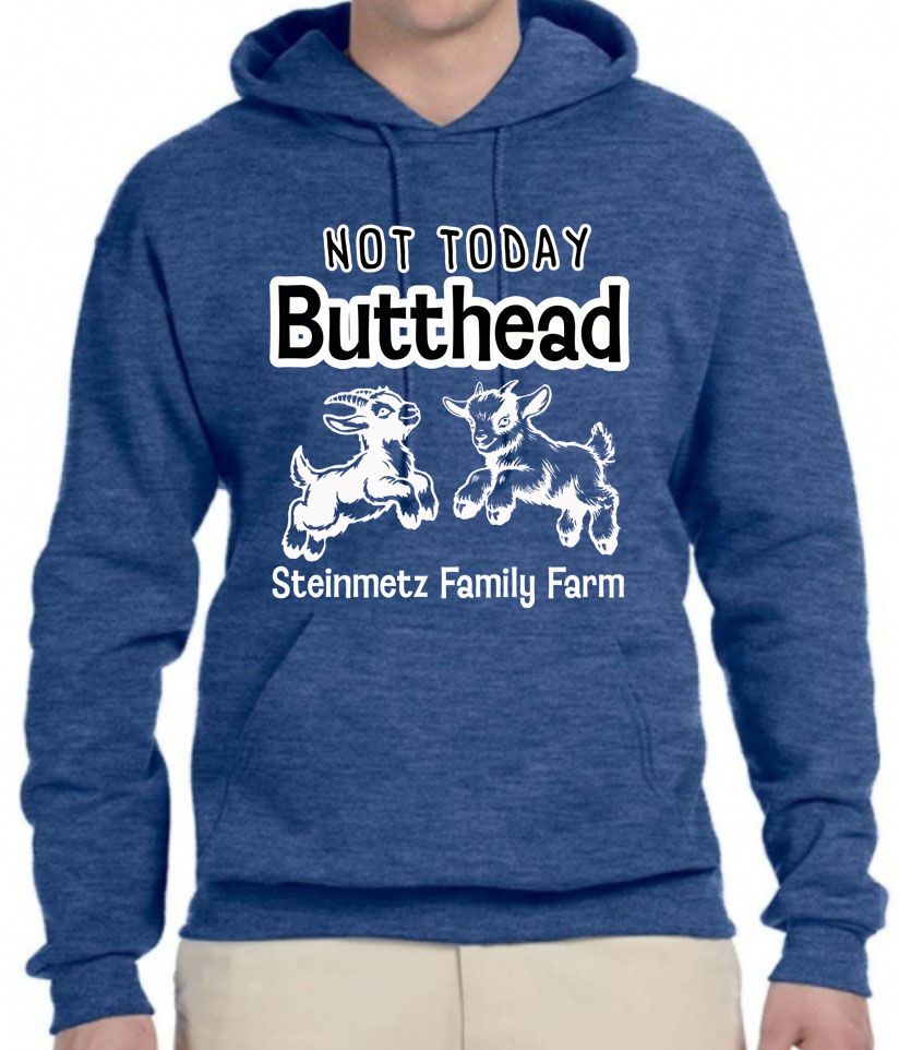 Not Today Butthead Adult Hoodie Sweatshirt