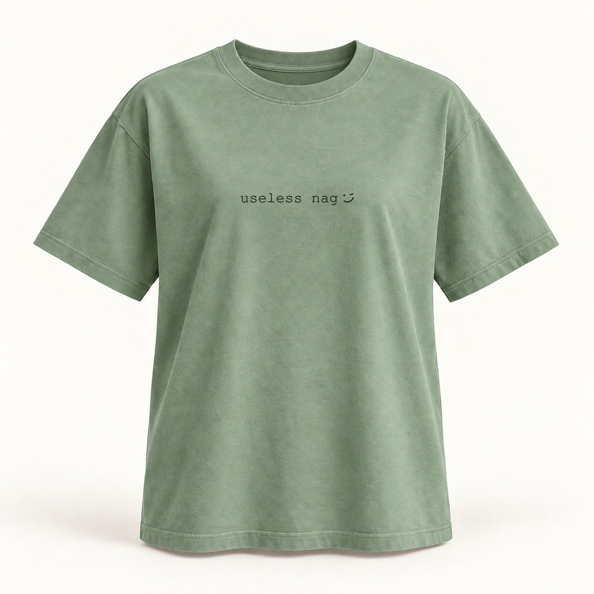 useless nag T-shirt in sage